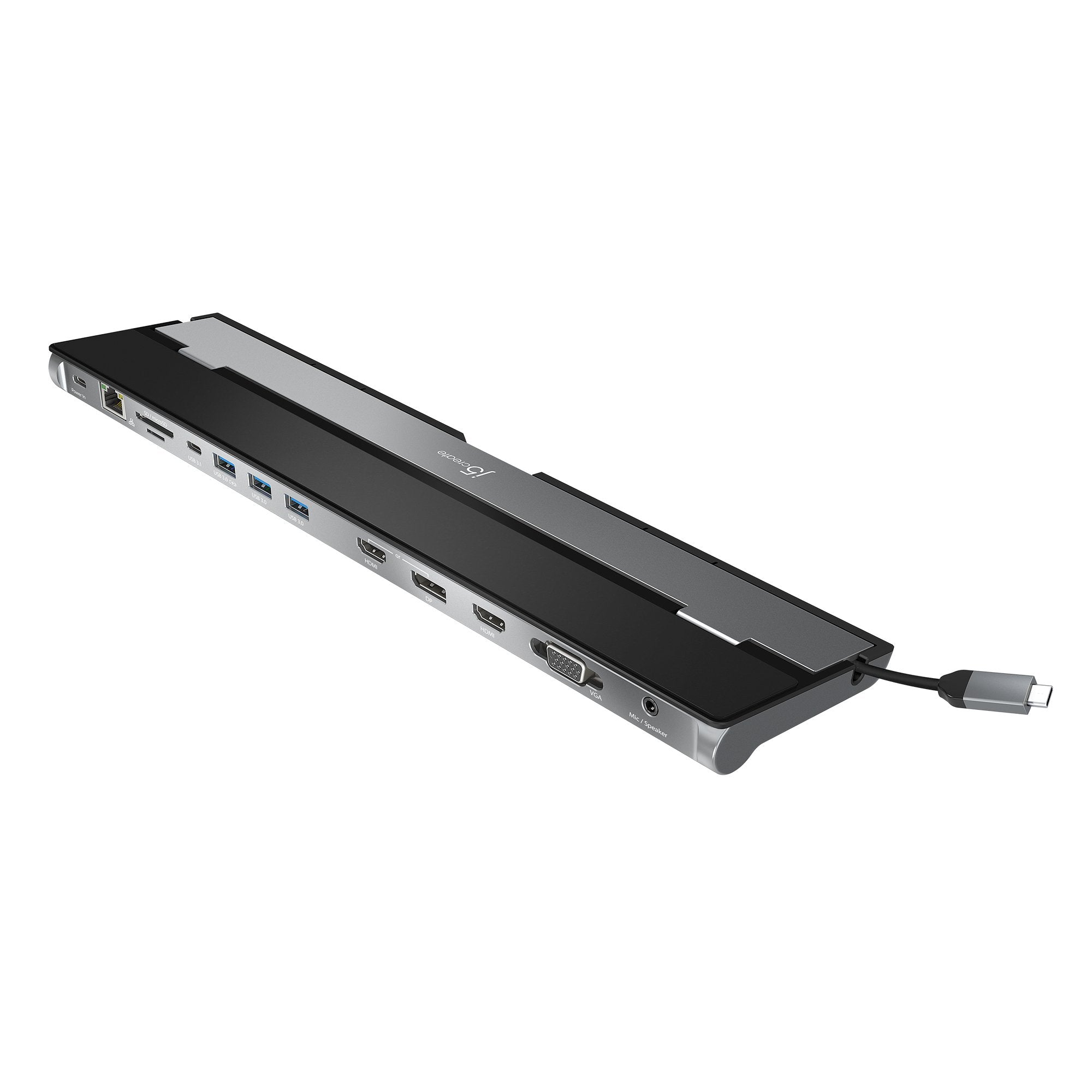 EAN 4712795083613 - j5create JCD543 Alámbrico USB 3.2 Gen 1 (3.1 Gen 1) Type-C Negro, Plata imagen 1