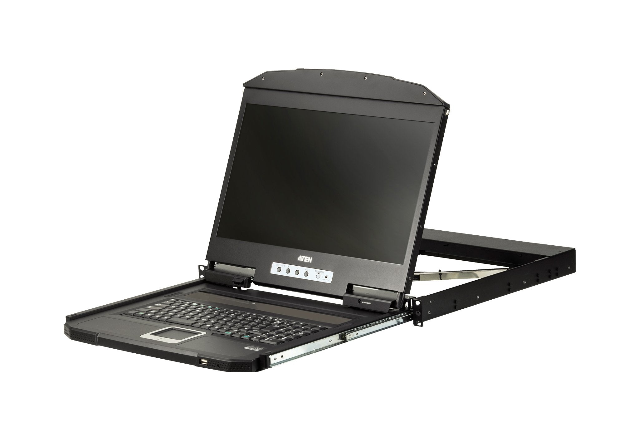 Aten Consola Lcd Panorámica Single Rail De Fondo Reducido (Hdmi, Usb)