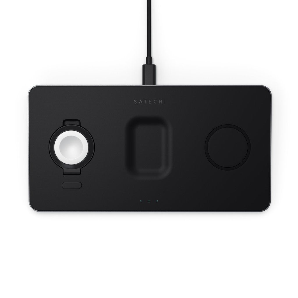 Cargador Inalámbrico Satechi St-X3twcpm Cargador De Dispositivo Móvil Auriculares, Smartphone, Reloj Inteligente Negro Corriente Alterna Interior