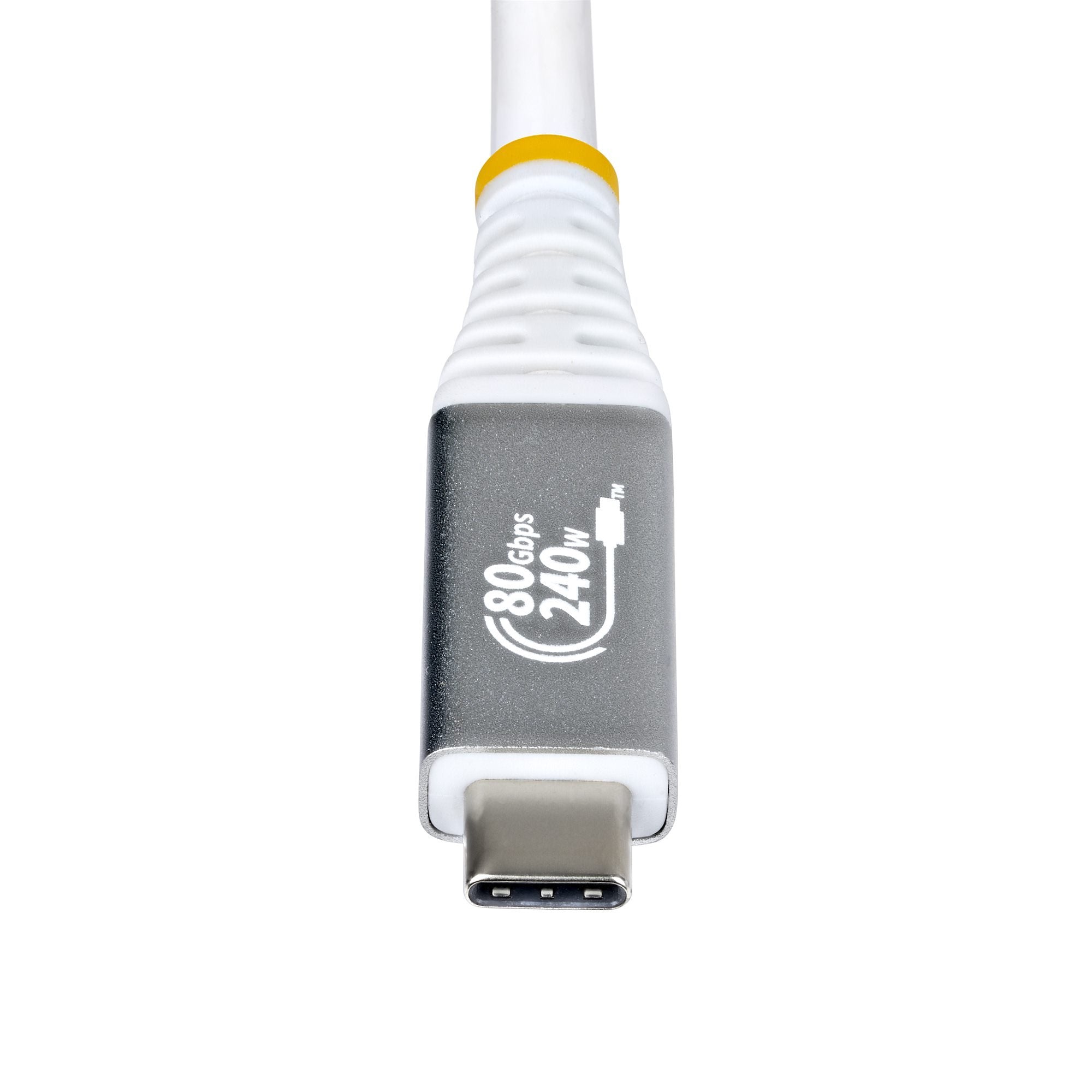 Startech.Com Cable Usb Usb-C (M) A Usb-C (M) Usb4 / Thunderbolt / Displayport 2.1 151.33 Cm Admite 4k120hz Admite 8k60hz Rango De Potencia Ampliado (Epr) Admite Suministro De Carga 3 1 Blanco