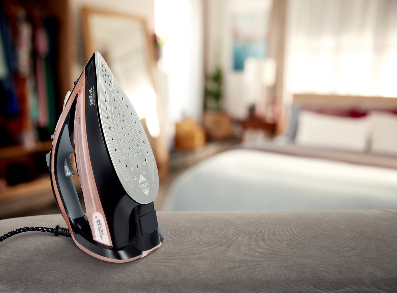 EAN 3121040069271 - Tefal Ultimate Pure FV9845 Plancha vapor-seco Suela Durilium Autoclean 3100 W Negro, Cobre imagen 17