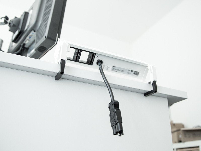 EAN 4016514050628 - Bachmann Desk2 toma de corriente 3 x Type F Negro, Acero inoxidable imagen 3