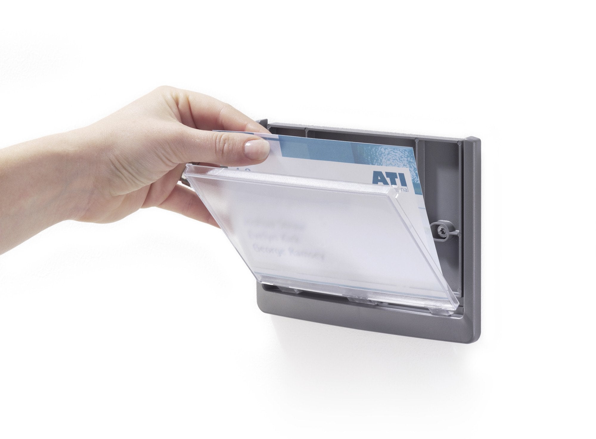 EAN 4005546405483 - Durable 486637 portacartel y stand de información Portacarteles A5 Plástico Grafito imagen 11