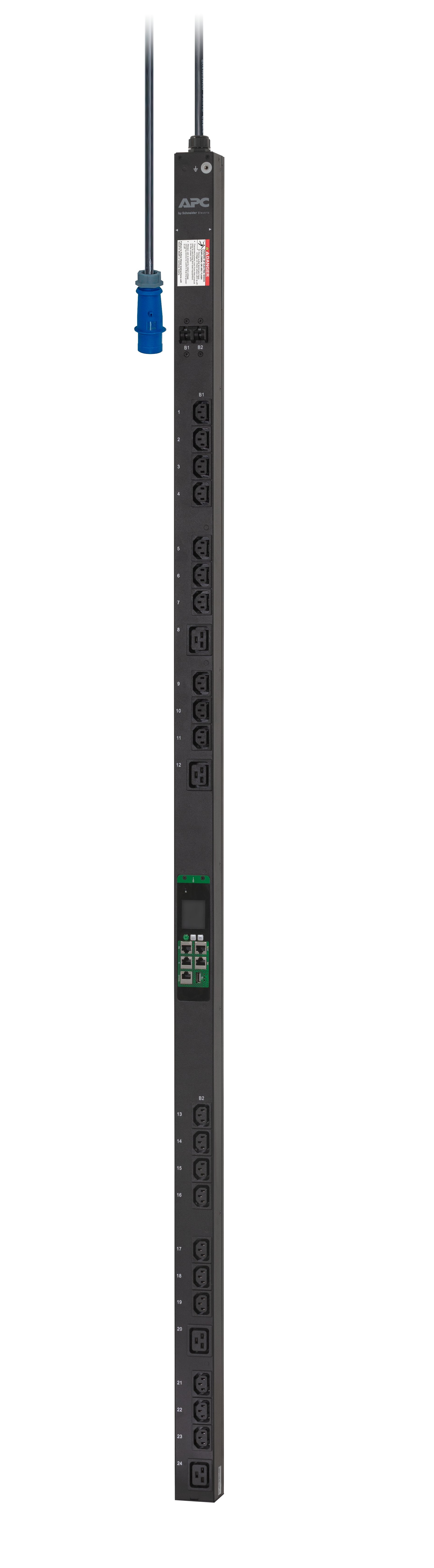 Apc Easypdu Epdu1132mbo Unidad De Distribución De Potencia (Montaje En Bastidor) Medido Por La Salida Ca 200/208/230 V 7360 Va 1 Fase Ethernet 10/100 Rs-485 Serial Input: Iec 60309 2p+E Conectores De Salida: 24 (4 X Iec 60320 C19 20 X I