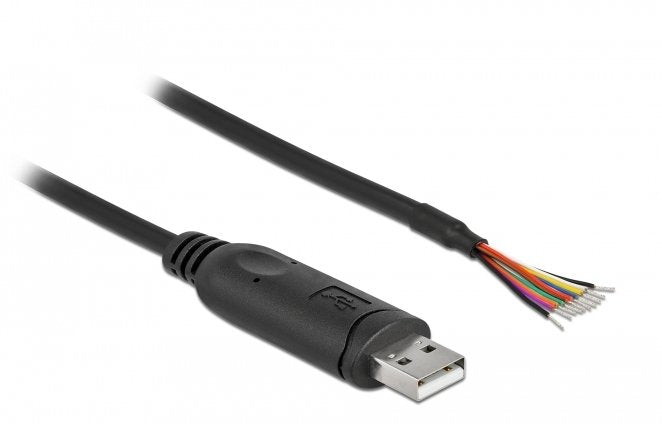 Cable Delock Usb 2.0 Tipo A A Serie Rs-232 Con 9 Extremos De Cable Abiertos