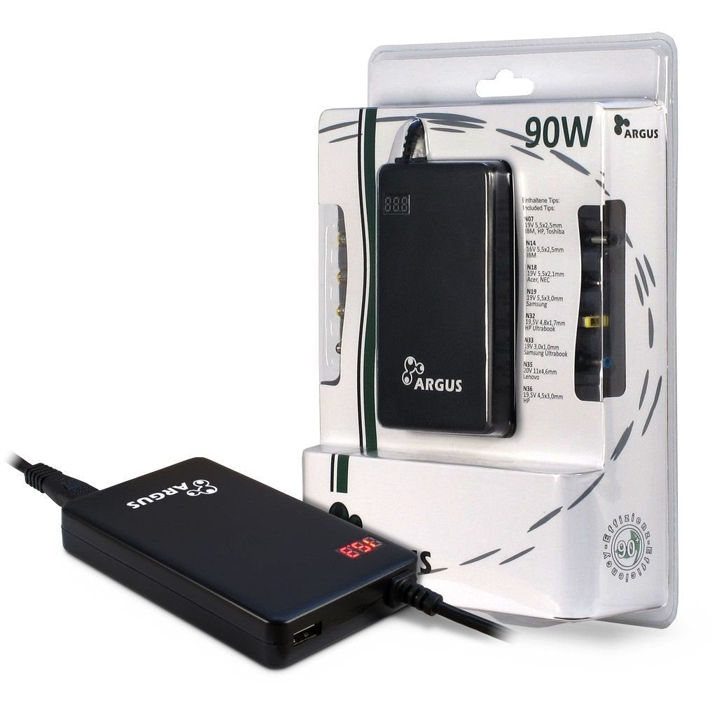 EAN 4260455641326 - Inter-Tech ARGUS NB-90SA adaptador e inversor de corriente Interior 90 W Negro imagen 2