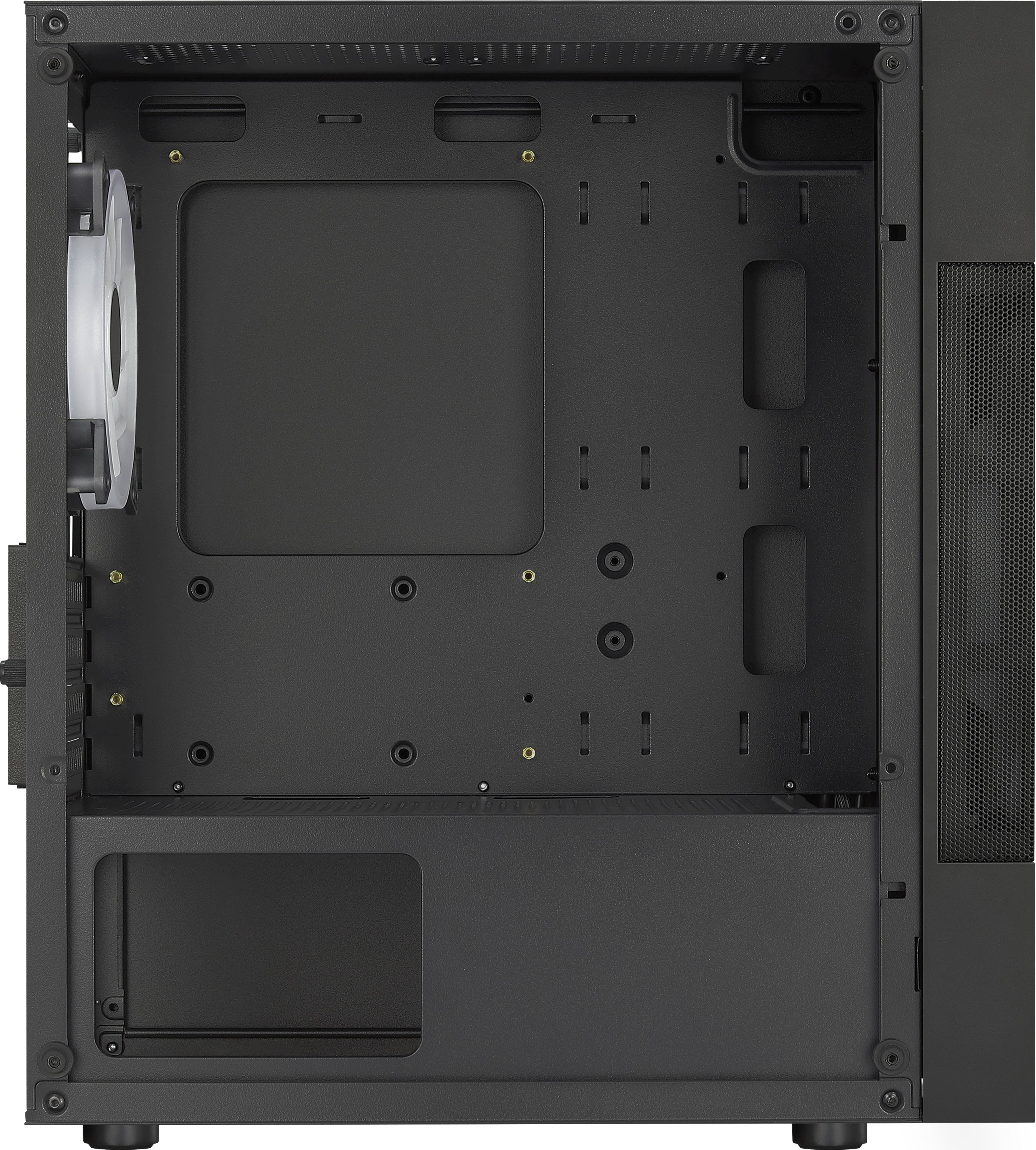 Caja Pc Aerocool Atomic Lite V1 Mini-Tower, Frgb, Vidrio Templado - Negro