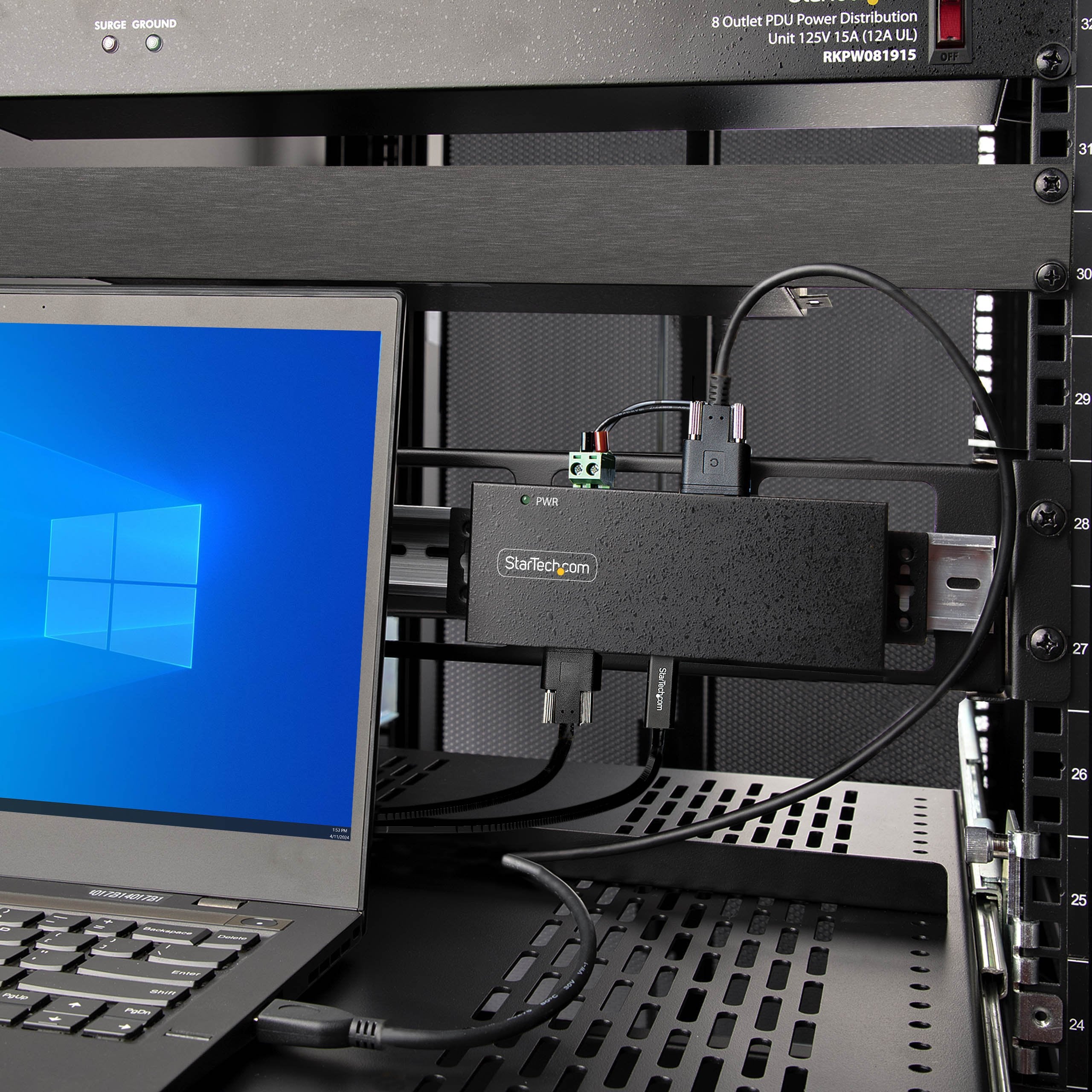 EAN 0065030889810 - StarTech.com HB31C5A2CME hub de interfaz USB 3.2 Gen 2 (3.1 Gen 2) Type-C 10000 Mbit/s Negro imagen 9