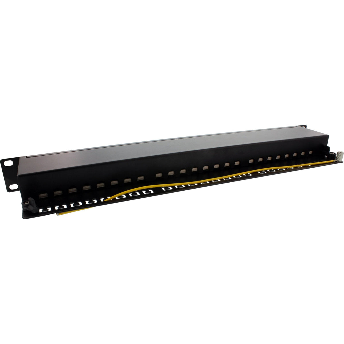 Patch Panel Inline 19" Cat.6a 24 Puertos 1u Negro Ral 9005