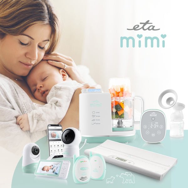 Eta Eta830690000 Monitor De Bebé Mimi, Indicadores Led, Blanco Verde