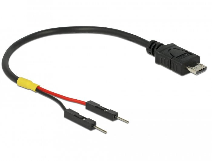 Delock Usb Stromkabel Micro-B Auf 2 X Pfostenmacho Einzeln Strom 10 Cm
