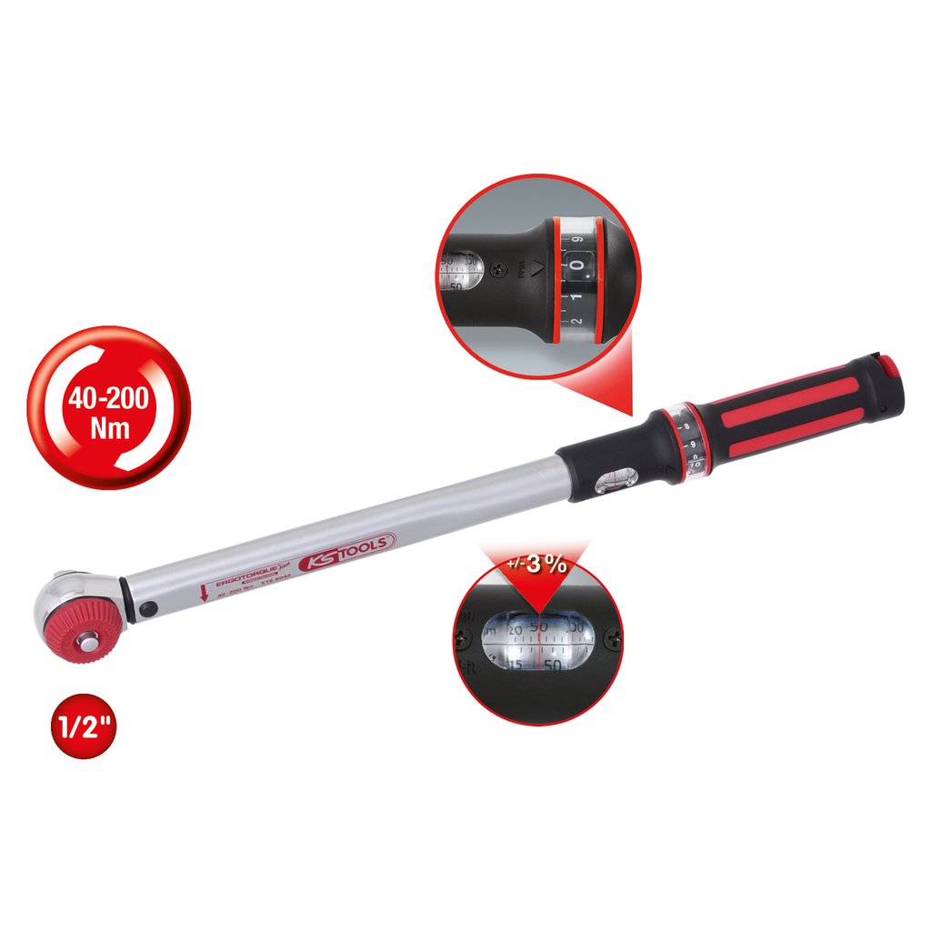 Ks Tools 1/2 Ergotorque 40-200 Nm Drehmomentschlüssel