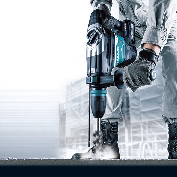 Makita Martillo Combinado Inalámbrico Hr005gz01 Xgt, Sds-Max, 40 Voltios, Hr005gz01