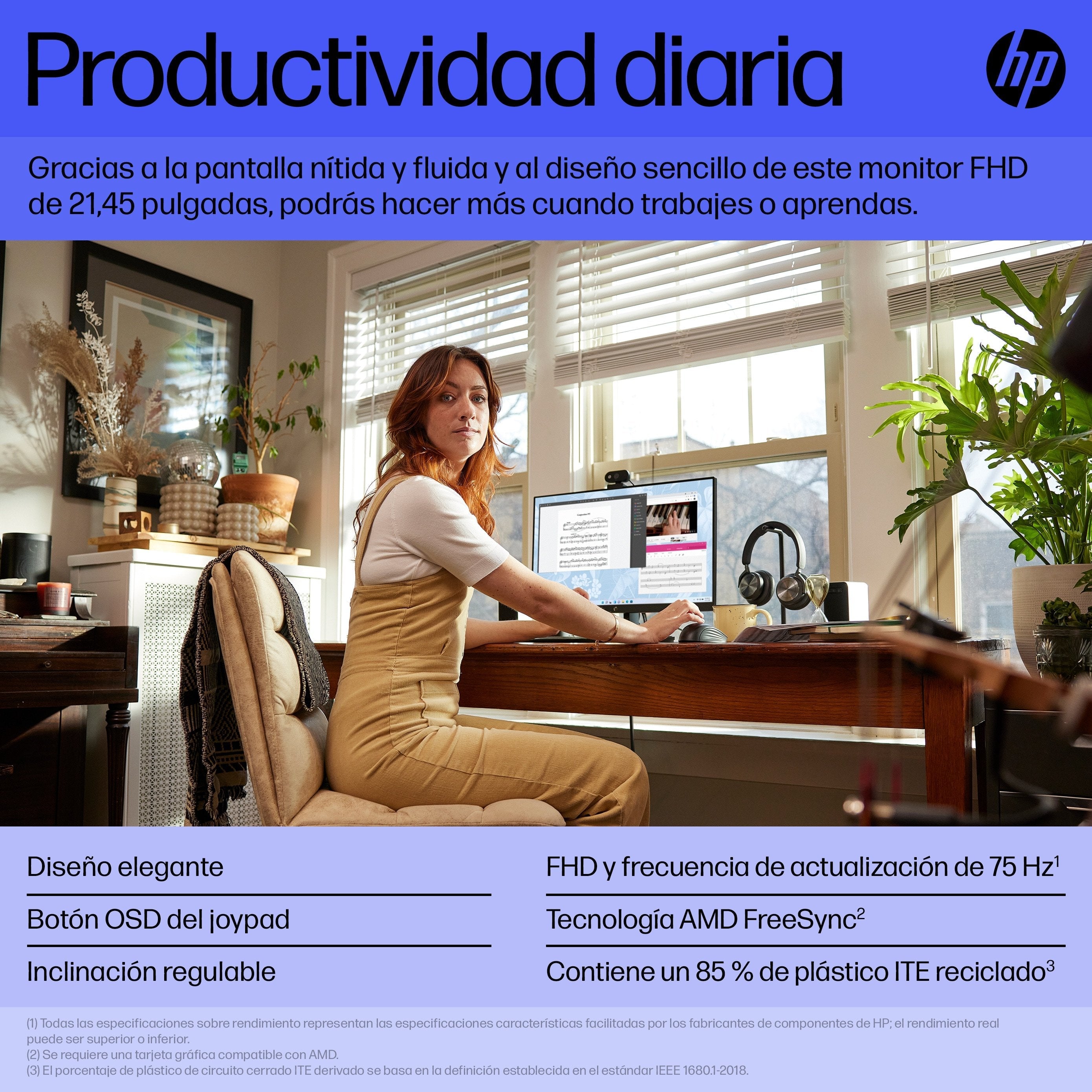 V22v G5 Computer Monitor 54.5  Cm (21.4") 1920 X 1080 Pixels