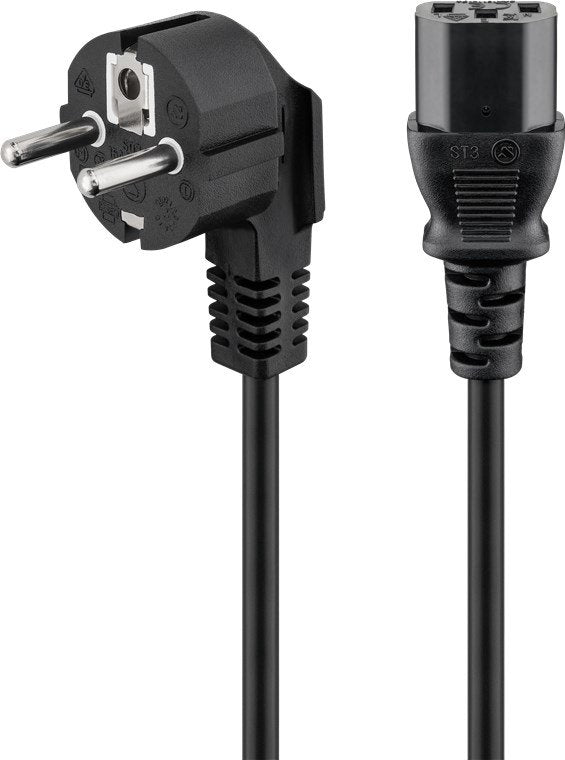EAN 4040849595660 - Goobay 59566 cable de transmisión Negro 1,8 m Enchufe tipo F C13 acoplador imagen 1