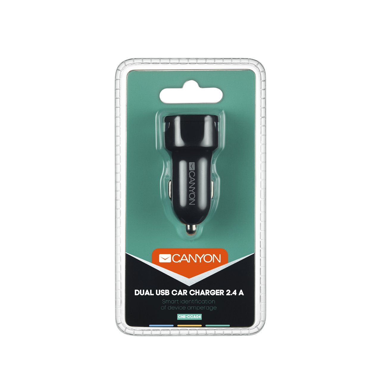 Canyon Cargador Para Coche 2port 2.4a,2xusb-A Negro