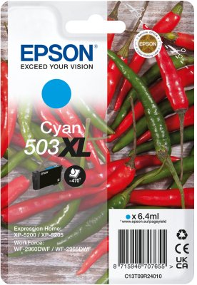 EAN 8715946707662 - Epson 503XL cartucho de tinta 1 pieza(s) Original High (L) Yield Cian imagen 1