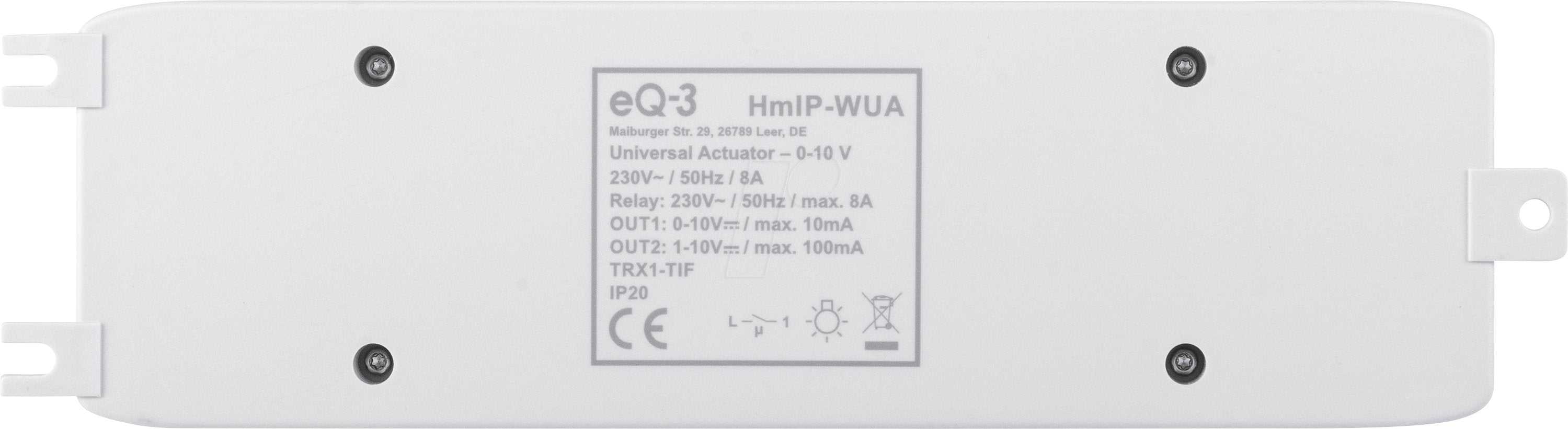 Actuador De Conmutación Universal Homematic Ip 0-10 V Hmip-Wua , Relé 154761a0
