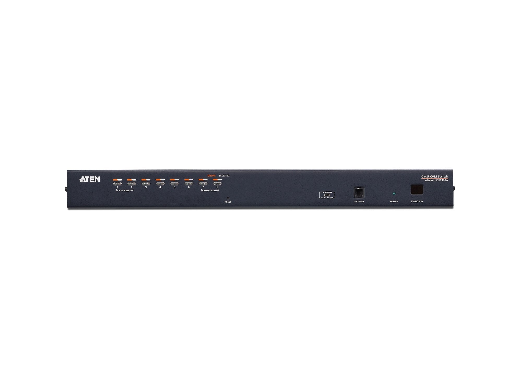Aten Kh1508a, Switch Kvm Cat.5 De 8 Puertos Con Puerto De Conexión En Cadena, 19", 1u