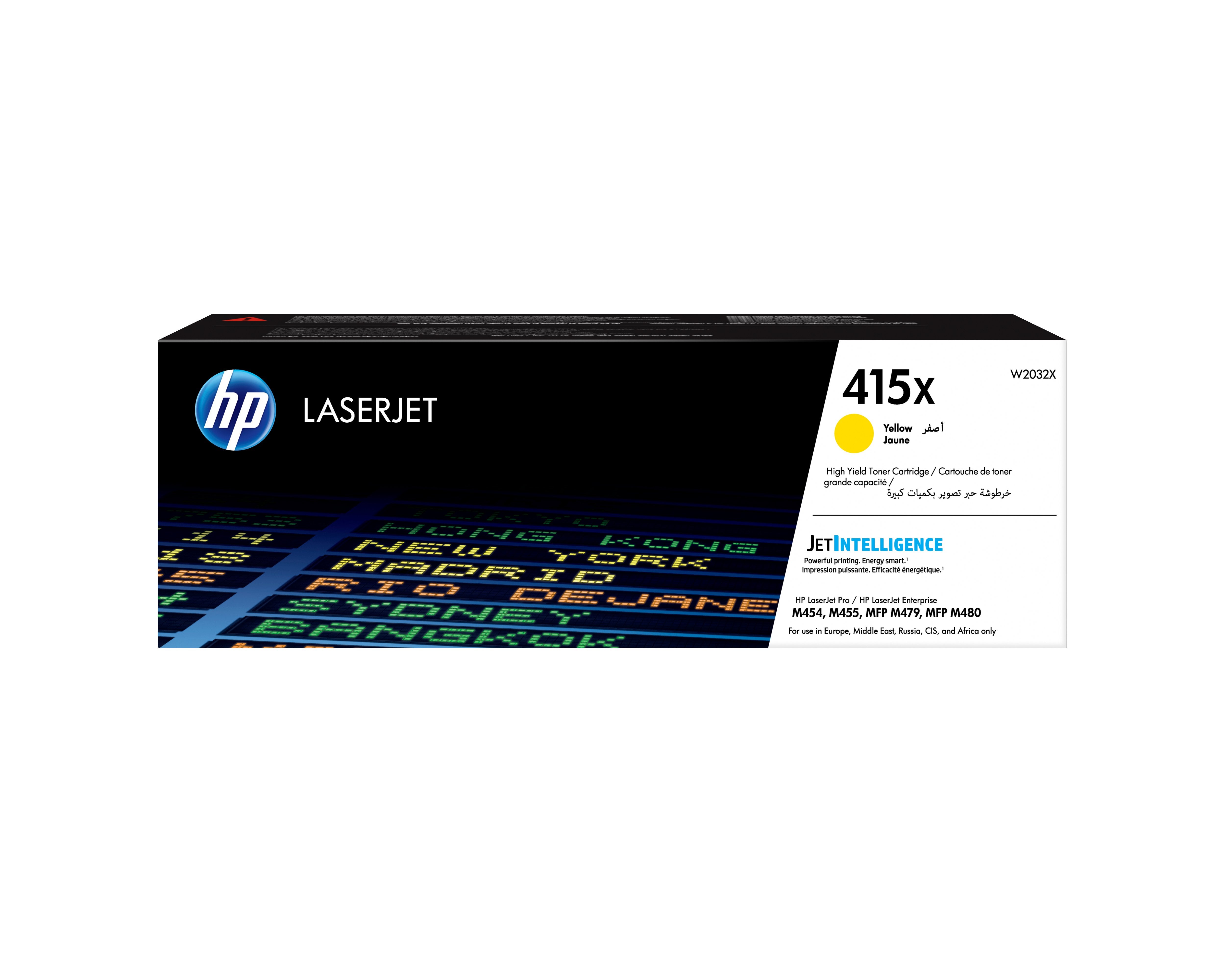 EAN 0192018046405 - HP 415X High Yield Yellow Original LaserJet Toner Cartridge cartucho de tóner 1 pieza(s) imagen 1