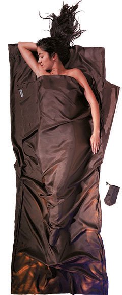 Saco De Dormir Cocoon St40 Adulto Saco De Dormir Rectangular Seda Marrón