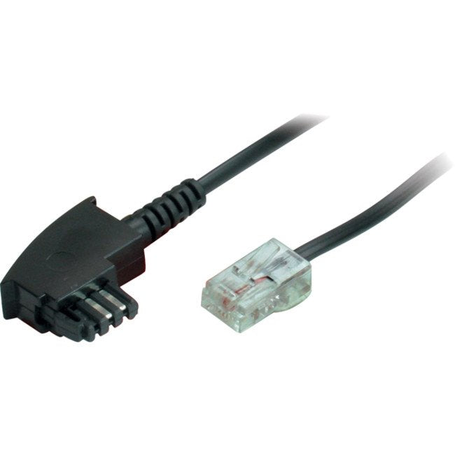 S-Conn Tae-F/Rj-45, 2 M Transparente, Negro