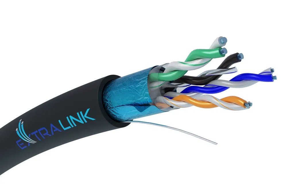 EAN 5903148917108 - Extralink EX.17108 cable de red Negro F/UTP (FTP) imagen 1