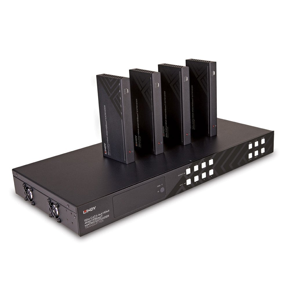 EAN 4002888383455 - Lindy 38345 extensor audio/video Transmisor y receptor de señales AV Negro imagen 2