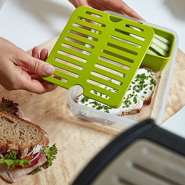 Emsa Clip&Go Brunchbox 518099 1,2l Transparent/Green