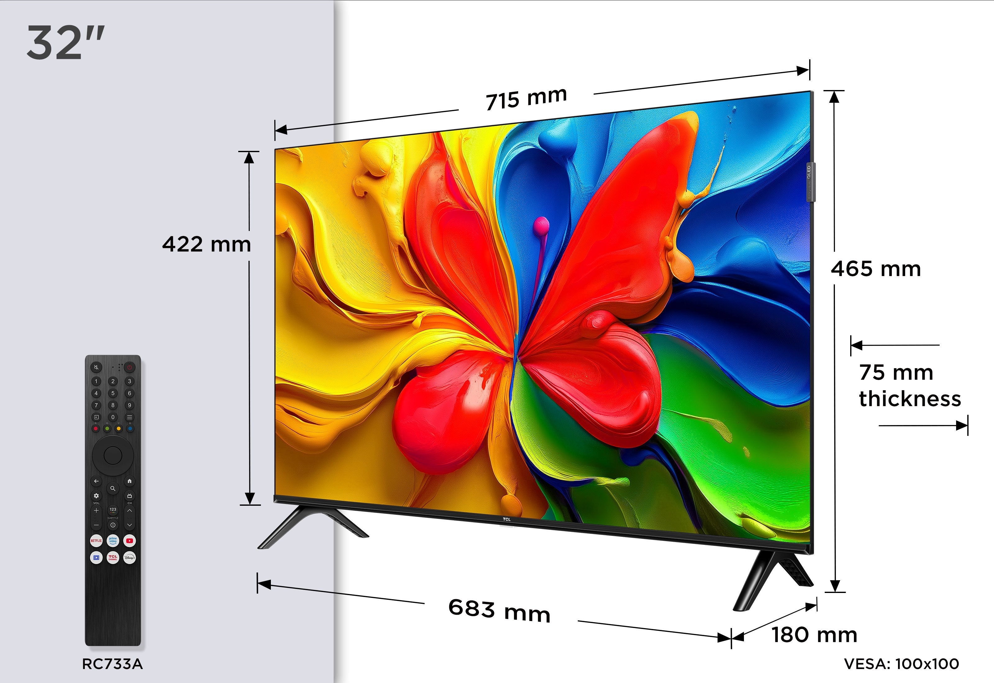 Tcl Tcl 32v4c Qled Tv (Null Cm (Null Zoll)) 32v4c