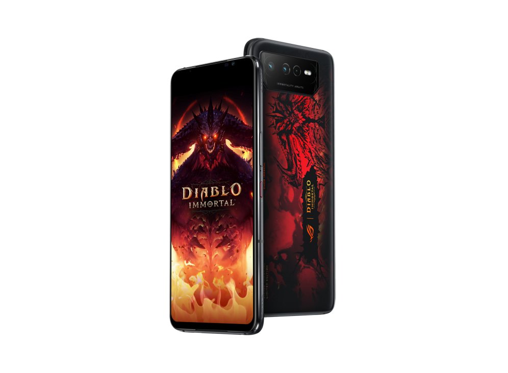 Asus Rog Phone 6 Diablo Immortal Edition 17,2 Cm (6.78") Sim Doble Android 12 5g Usb Tipo C 16 Gb 512 Gb 6000 Mah Negro, Rojo