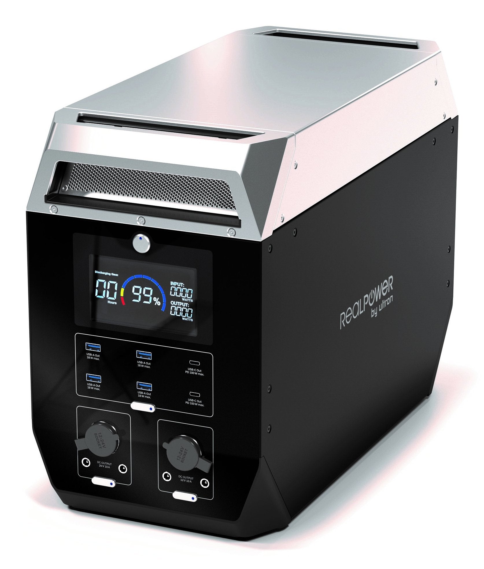EAN 4040895011145 - RealPower PS-2000C estación de energía portátil Fosfato de hierro-litio (LiFePo4) 620000 mAh 2000 W 25,2 imagen 1