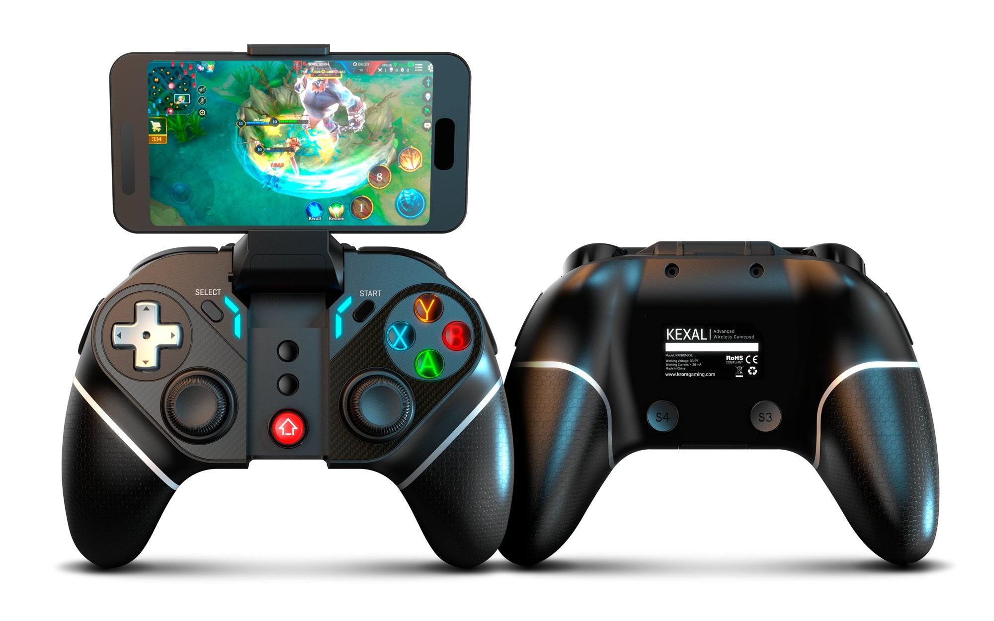EAN 8436587973055 - Krom KEXAL Negro, Rojo, Blanco Bluetooth/USB Gamepad Analógico/Digital Android, Nintendo Switch, PC, iOS imagen 11