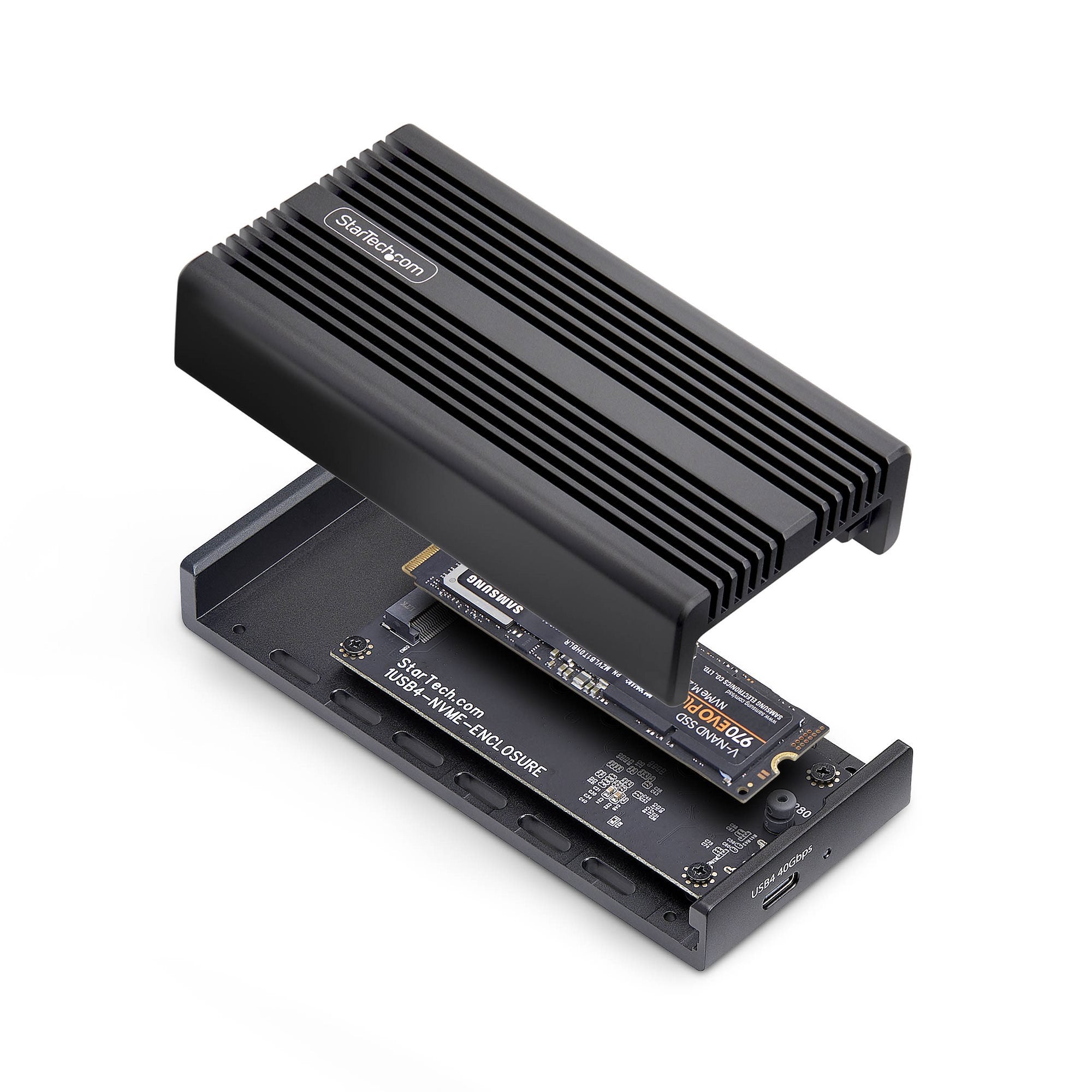 EAN 0065030907248 - StarTech.com 1USB4-NVME-ENCLOSURE caja para disco duro externo Caja externa para unidad de estado sólido imagen 4