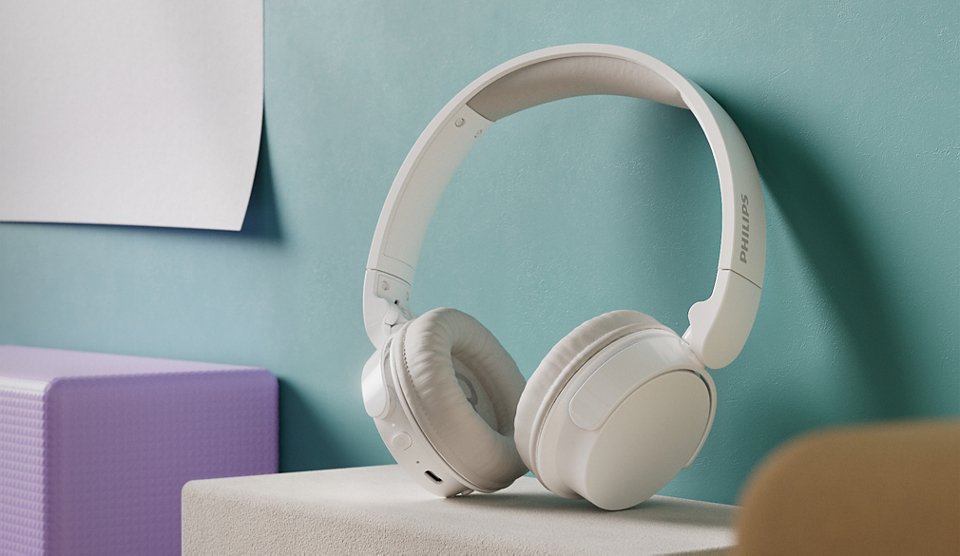 Auriculares Inalámbricos Philips Tah3209 Con Micrófono Bluetooth Blancos