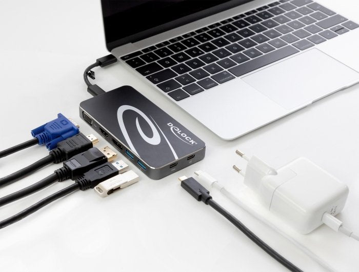 Delock Usb Type-C 3.2 Dockingstation 4k Hdmi + Dp