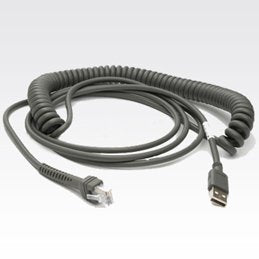 Cable-Type A, Usb 9ft, Coiled U12, Coiled