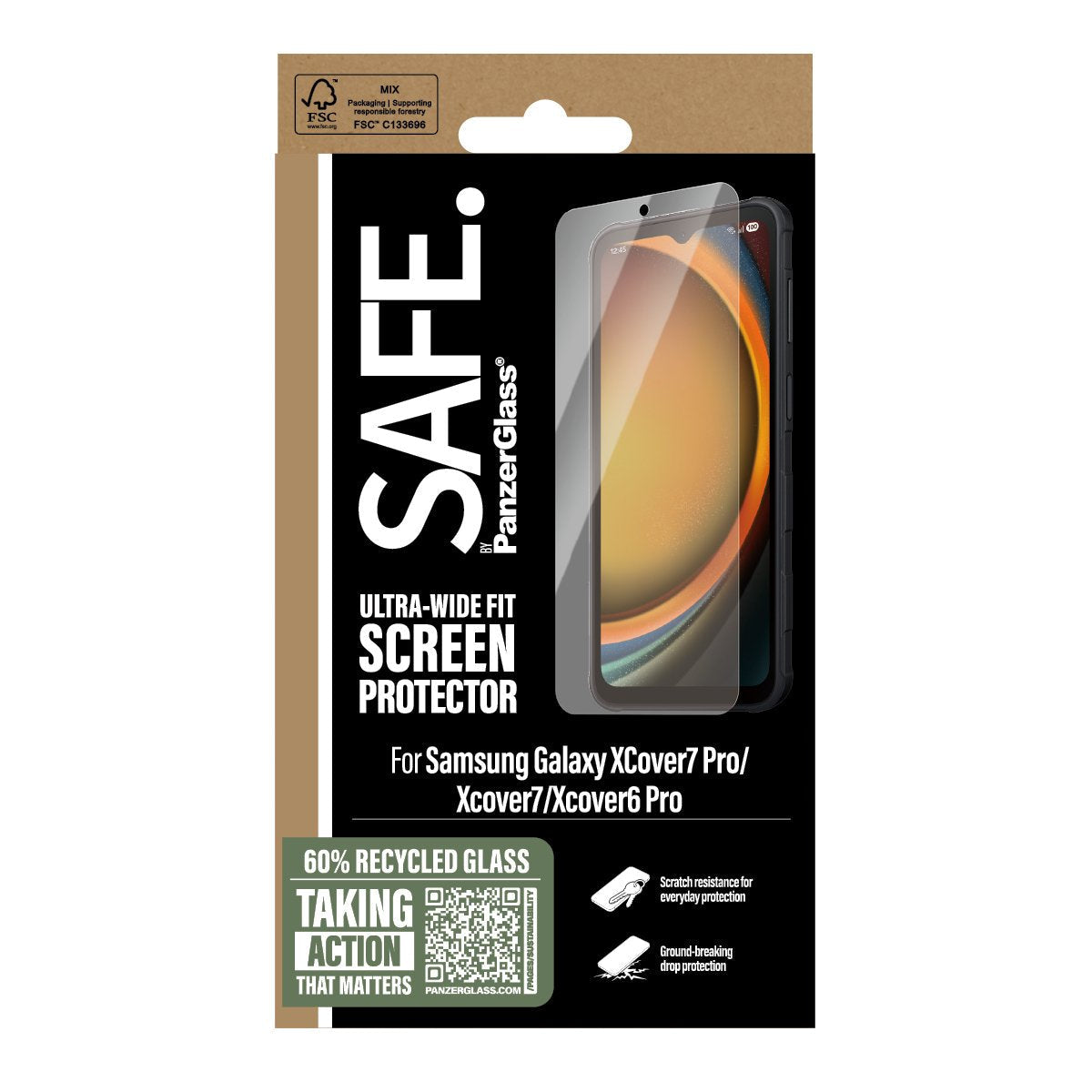 EAN 5715685026027 - PanzerGlass SAFE. by ® Screen Protector Samsung Galaxy Xcover7 Pro | Xcover7 | Xcover6 Pro | Ultra-Wide F imagen 3