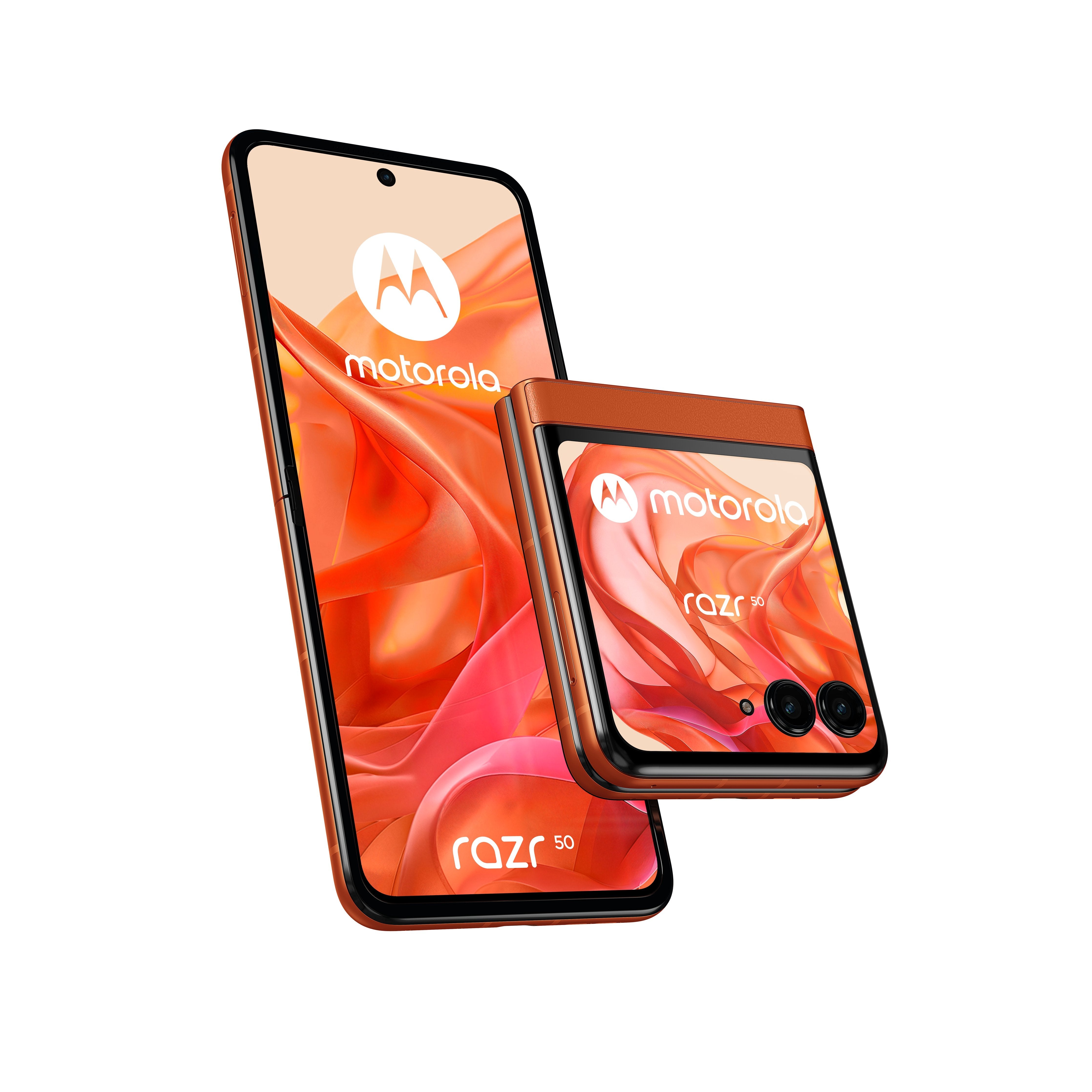 EAN 0840023274718 - Motorola razr 50 17,5 cm (6.9") SIM doble Android 14 5G USB Tipo C 8 GB 256 GB 4200 mAh Naranja imagen 1