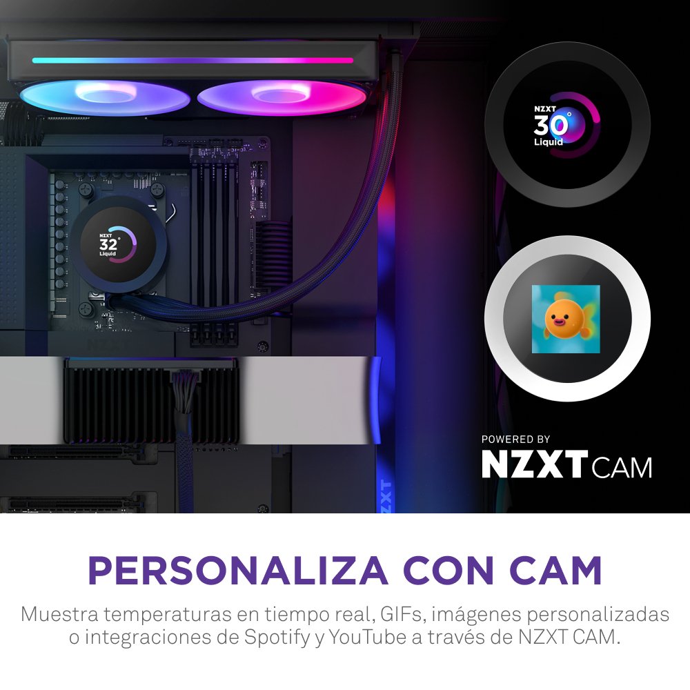 EAN 5056547205236 - NZXT Kraken Plus RGB 240 Procesador Sistema de refrigeración líquida todo en uno 12 cm Negro imagen 5