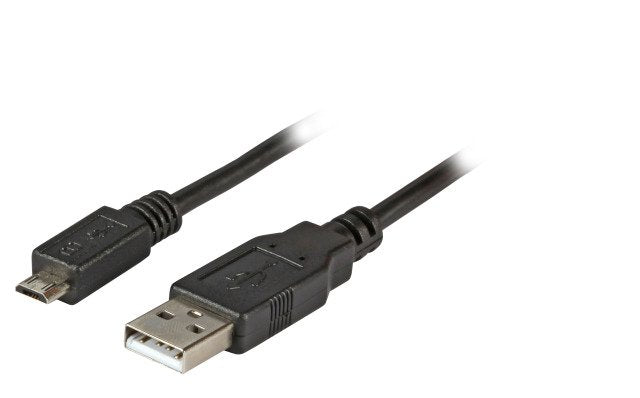 Efb Usb2.0 Anschlusscable Typ A Stecker Auf Typ Micro B Stecker 5 Polig Classic Schwarz 1m