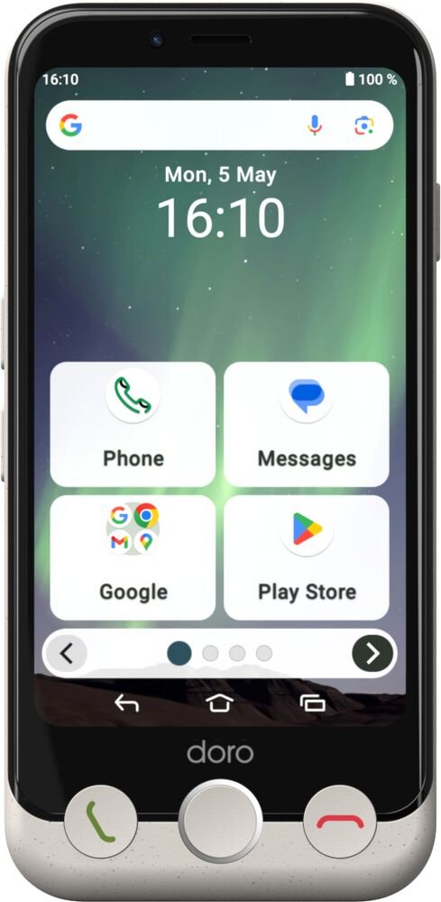 EAN 7322460088811 - Doro Aurora A10 11,4 cm (4.5") SIM doble Android 14 4G USB Tipo C 4 GB 64 GB 3000 mAh Negro, Blanco imagen 1