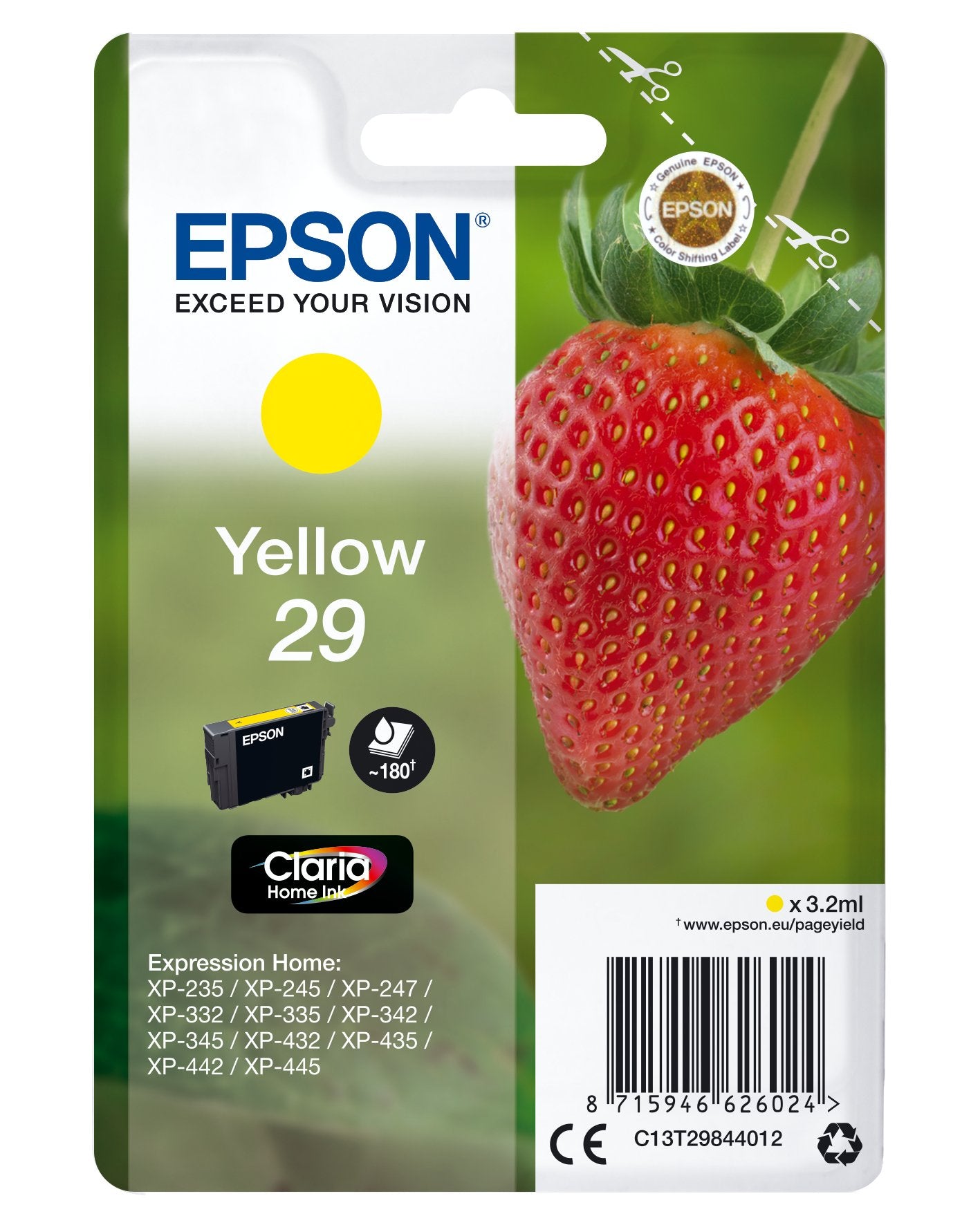 Tinta Original Epson 29 3.2 Ml Amarillo