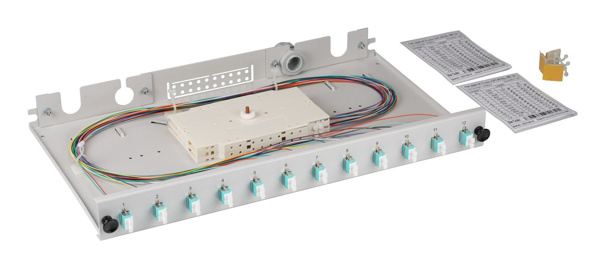 Spleissbox Lc 50 125á Om3 Ausziehbar, 12pigtails Abgesetz