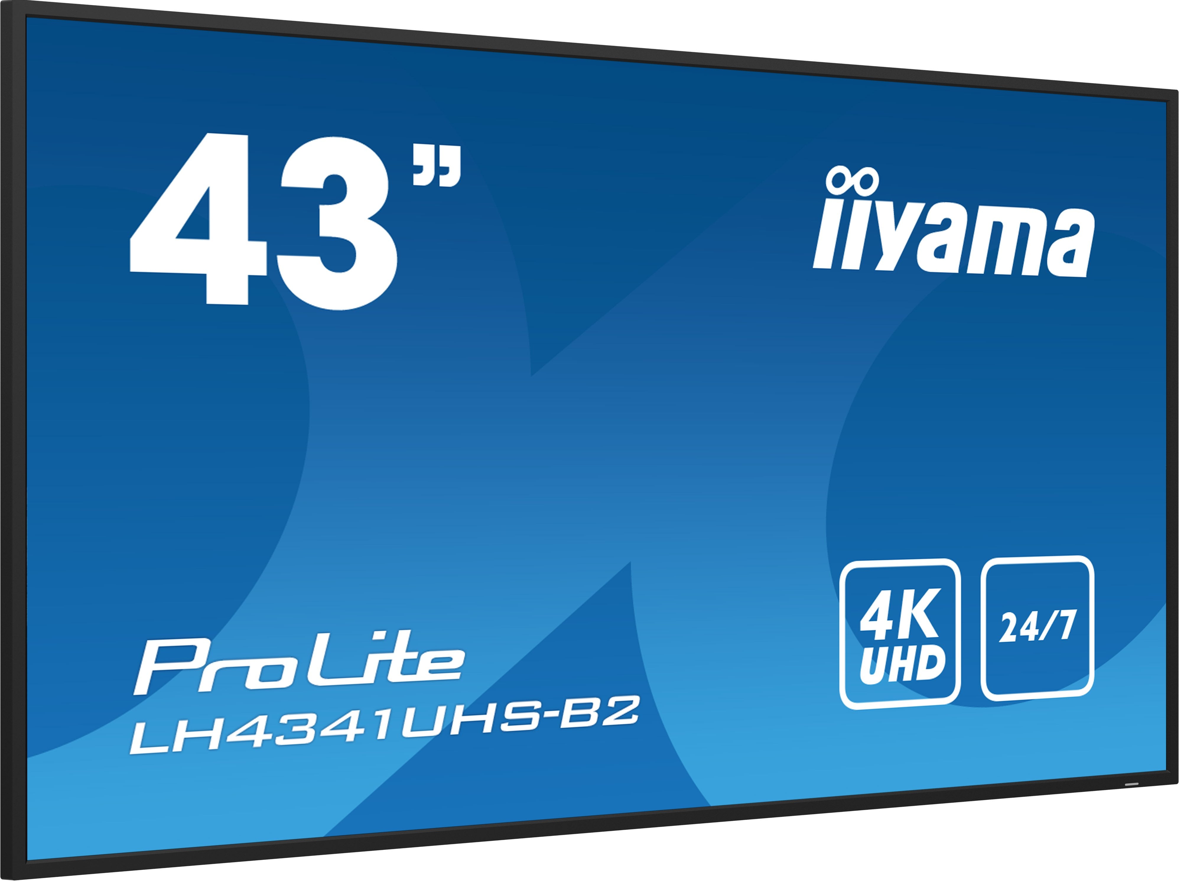 EAN 4948570123520 - iiyama LH4341UHS-B2 pantalla de señalización 108 cm (42.5") LCD 500 cd / m² 4K Ultra HD Procesador incorp imagen 4
