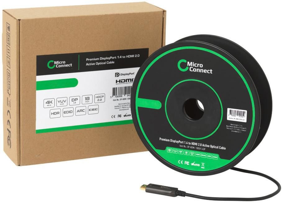 Microconnect Dp-Hdmi-2000v1.4op Adaptador De Cable De Vídeo 20 M Displayport Hdmi Tipo A (Estándar) Negro