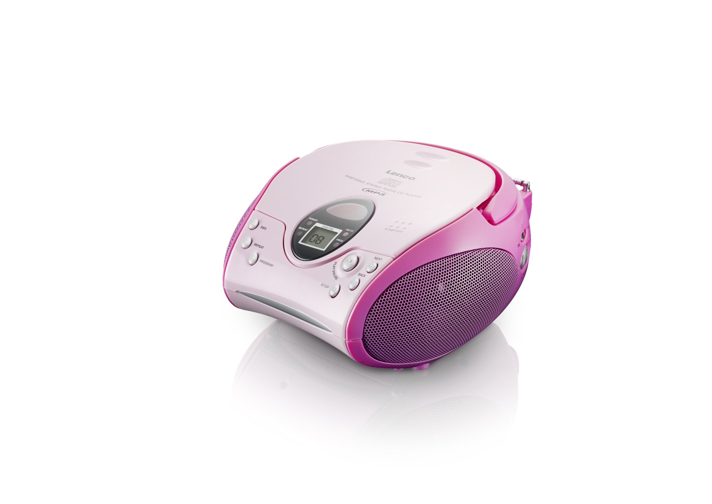 EAN 8711902022107 - Lenco SCD-24 Digital FM Rosa imagen 3