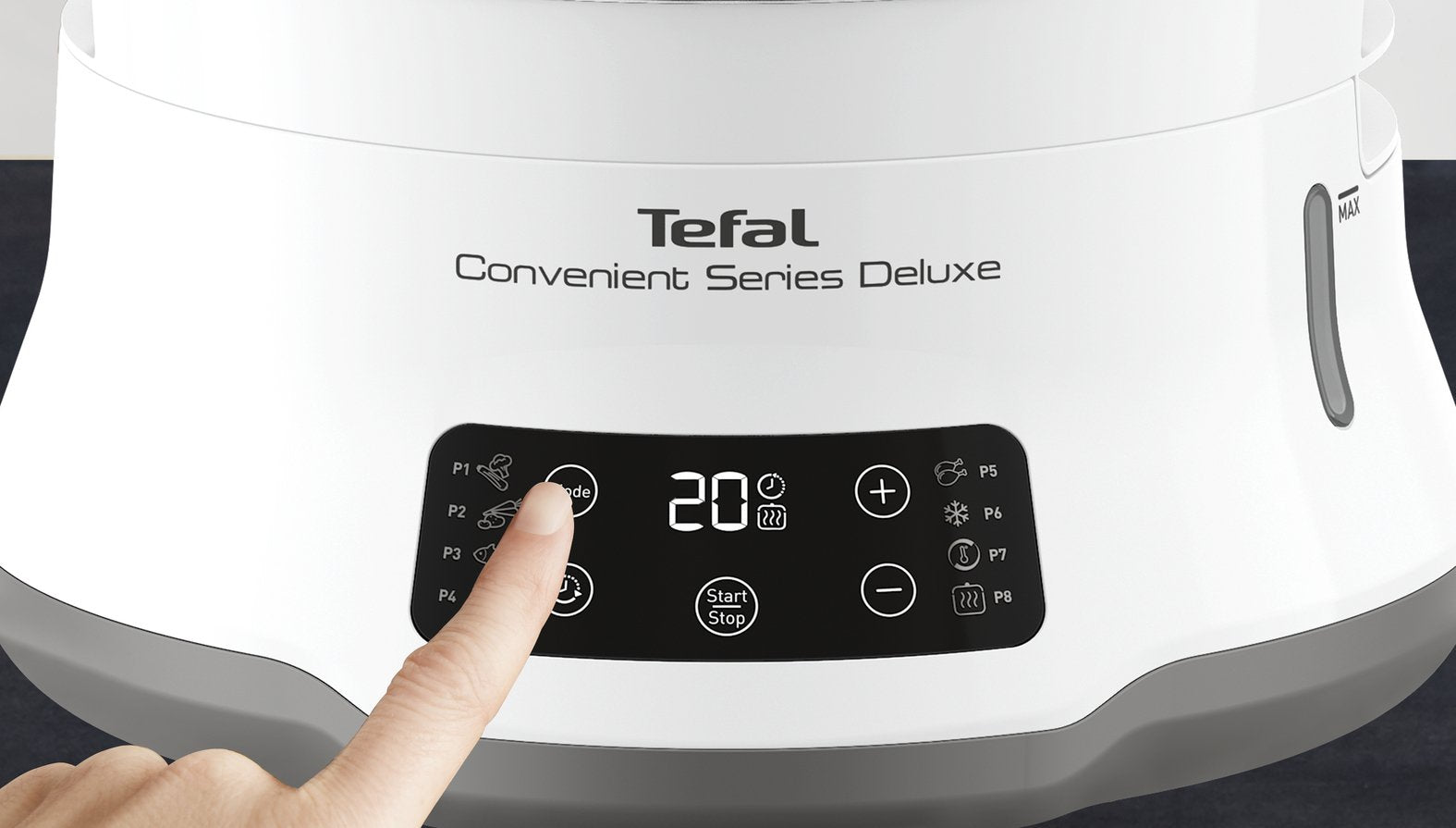 Olla Vaporera Tefal Vc502d10, Acero Inoxidable Blanco