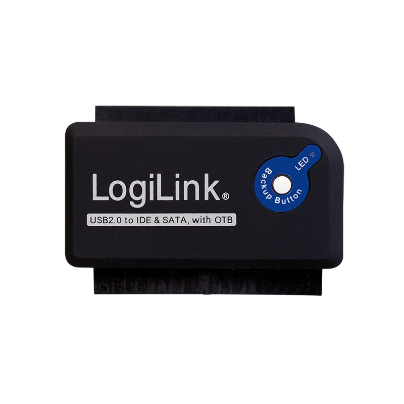 Logilink Adaptador Usb 2.0 A Ide Y Sata Con Alimentacion Negro Au0006c