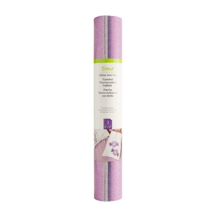 EAN 0093573761560 - Cricut Glitter Iron-On Lámina de vinilo de transferencia térmica 3 hojas imagen 1
